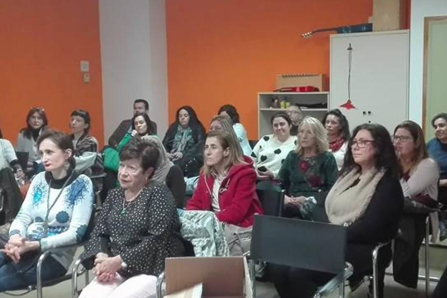 Fotografía del taller para familias